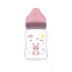 Baby Care Széles Nyakú Cumisüveg 250Ml - Blush Pink