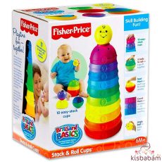 Fisher-Price fejlesztő játék színes csészepiramis W4472